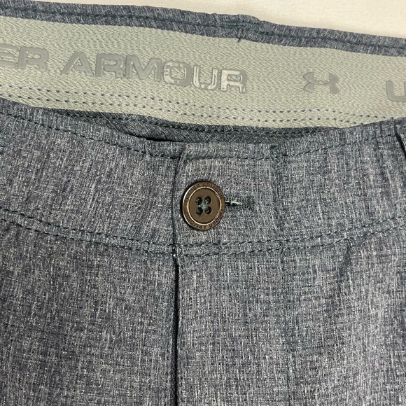 Under Armour Mens Golf Pants 32 x 30 Heathered Blue Vent Tech Performance EUC B9 - Picture 7 of 10